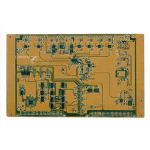 注塑機電腦板去除較高元器件后正面器件